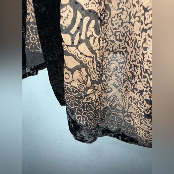 Dream keeper collection womens OS burnout velvet floral kimono drk Fairy witchy - Picture 5 of 9